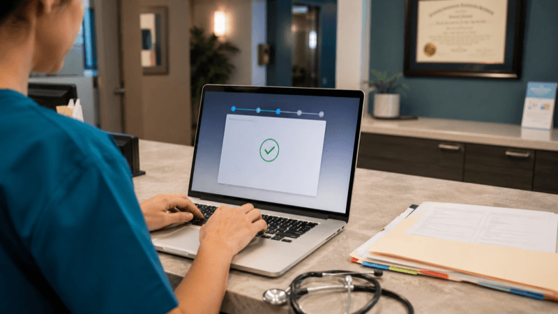 Clinic AI receptionist connected to booking system in minutes